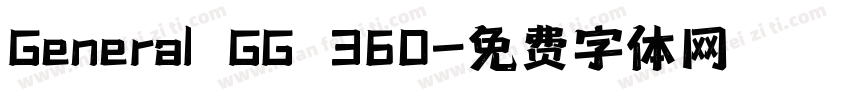 General GG 360字体转换